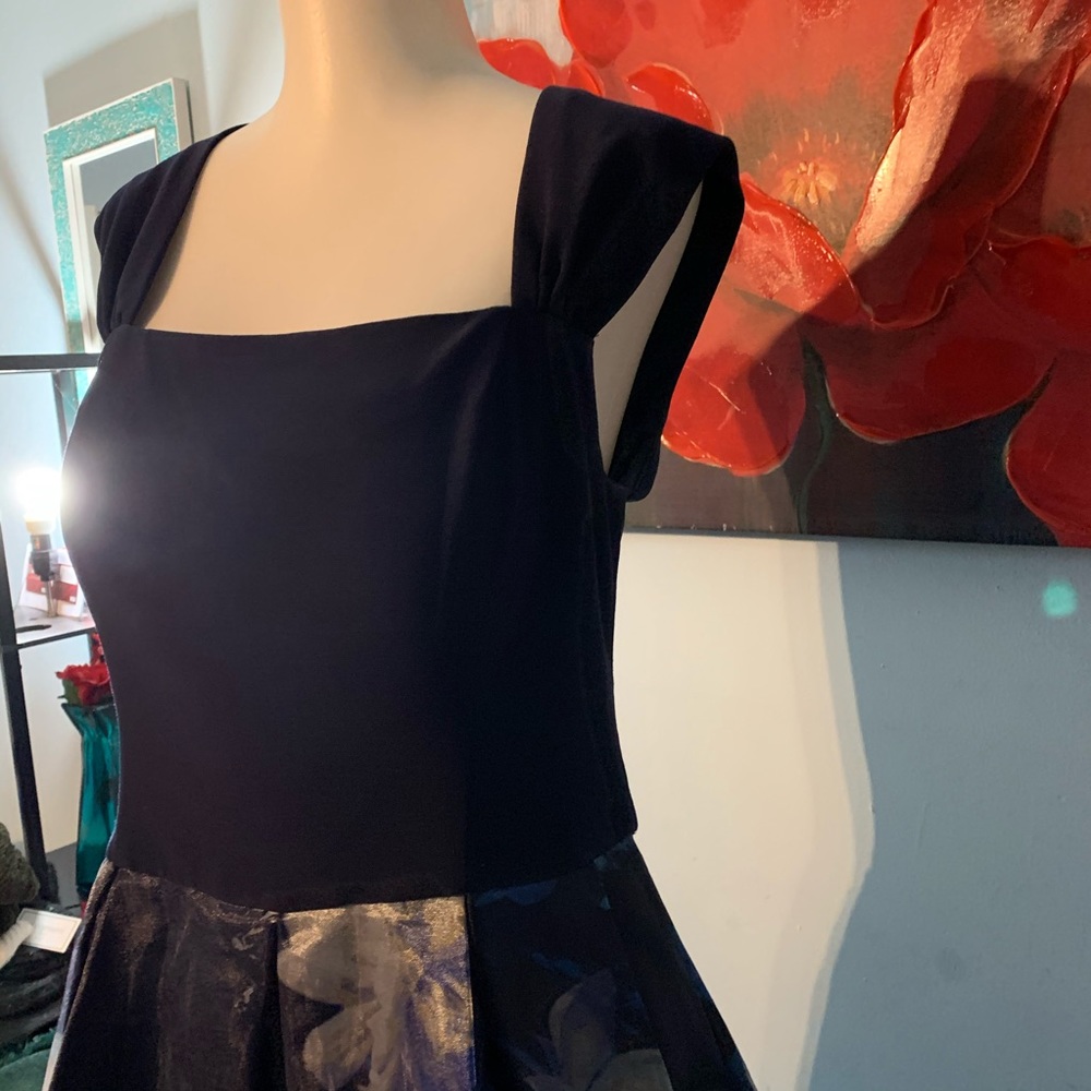 Eliza J size 10 navy blue formal dress - Picture 4 of 10